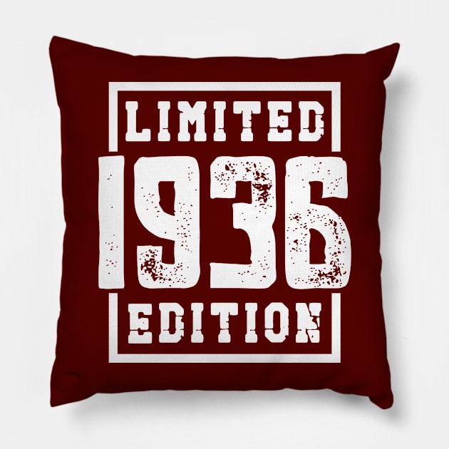 1936 Limited Edition Pillow by colorsplash