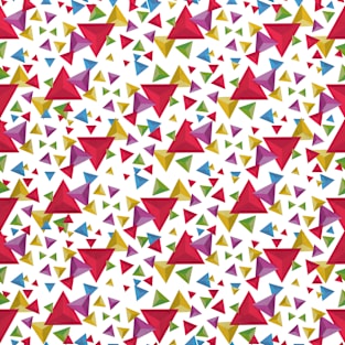 Fractal Triangles Pattern Magnet