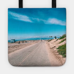 Beachside Road in Los Angeles Tote