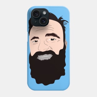 Cute dad with beard hand drawing design Phone Case