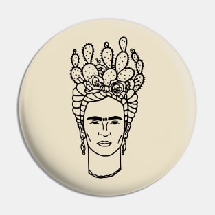 Frida Cactus Pin