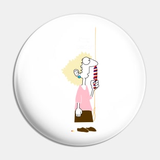 Bell Ringing Ring Leader (Dark background) Pin