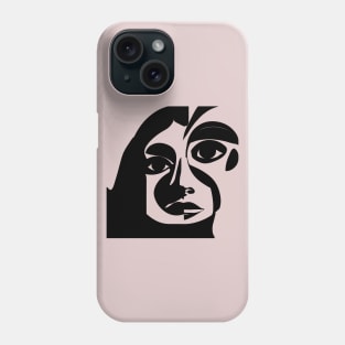 Portrait in Black and White Phone Case