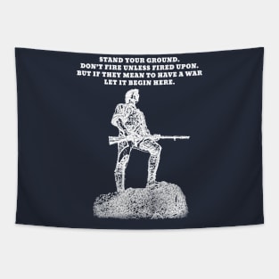 Stand Your Ground (Large Light Design) Tapestry