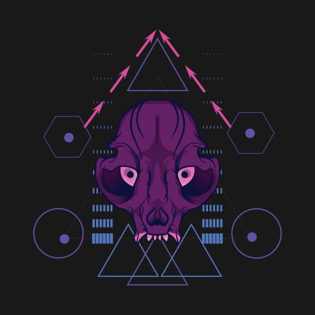 Purple Skull by feringrh