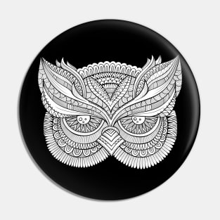 Owl Head - White Pin