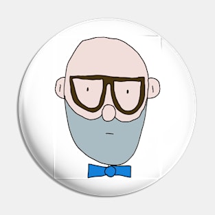 Bearded fella Pin