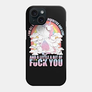 Yoga Unicorn T-Shirt Phone Case