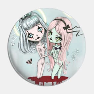 creepy alien twins Pin