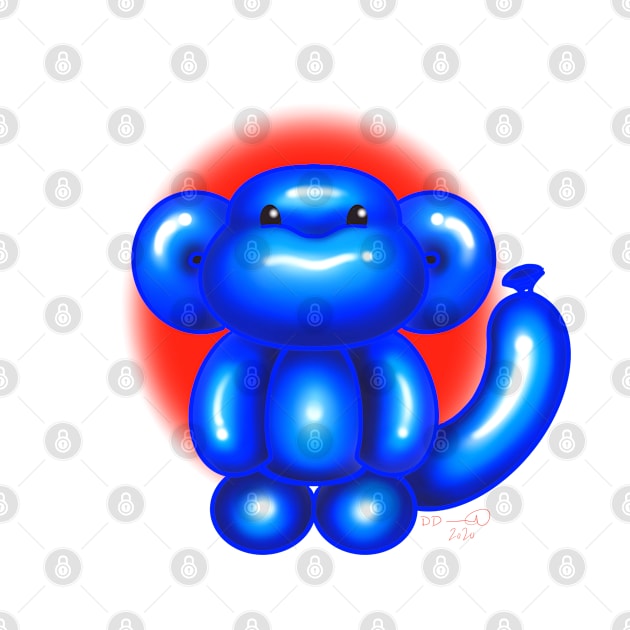 Balloon Monkey by MetroInk