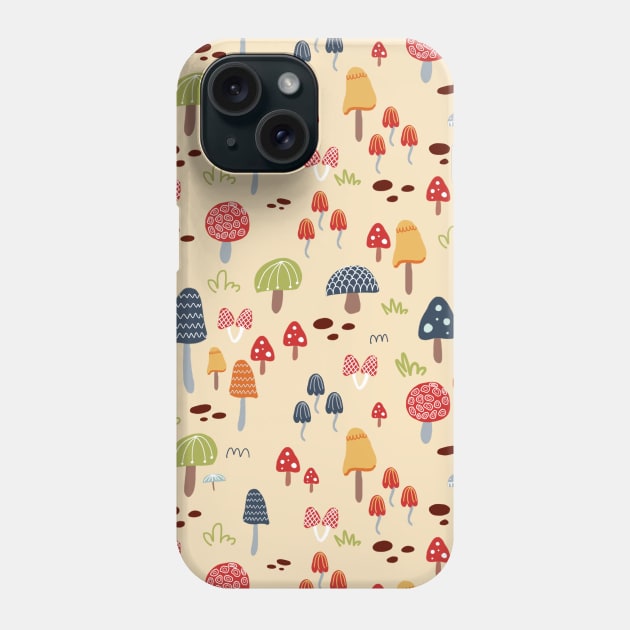 Mushrooms Phone Case by KathrinLegg