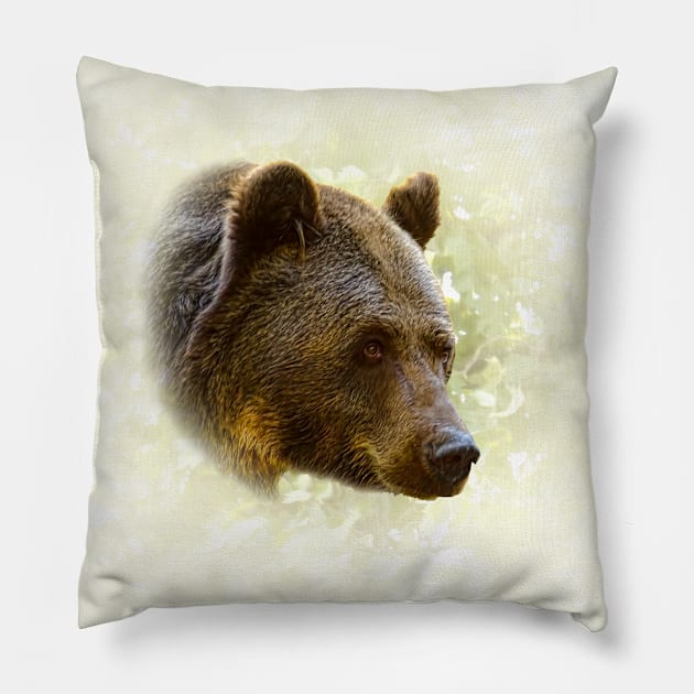 Brown bear Pillow by Guardi