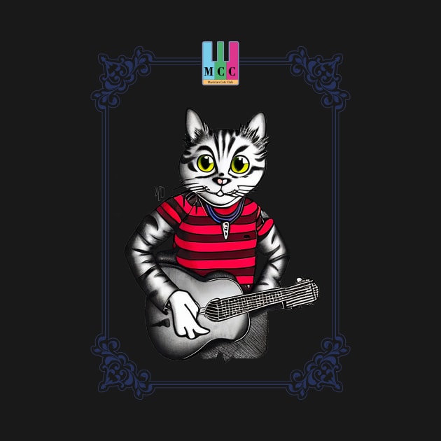 Street Musician - Musician Cats by MusicianCatsClub