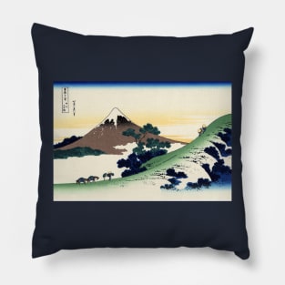 Mt. Fuji, Vintage Woodblock Print Pillow