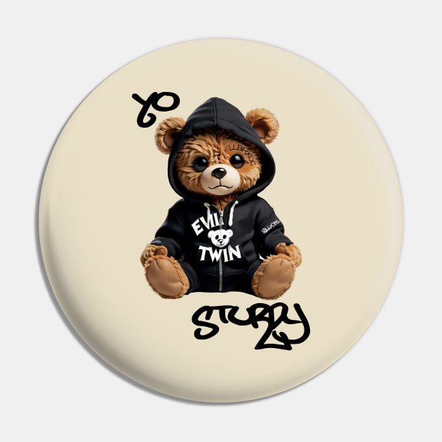 Evil Twin - Bad Bear Pin by Angelic Gangster