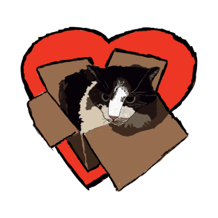 Box Cat Heart T-Shirt