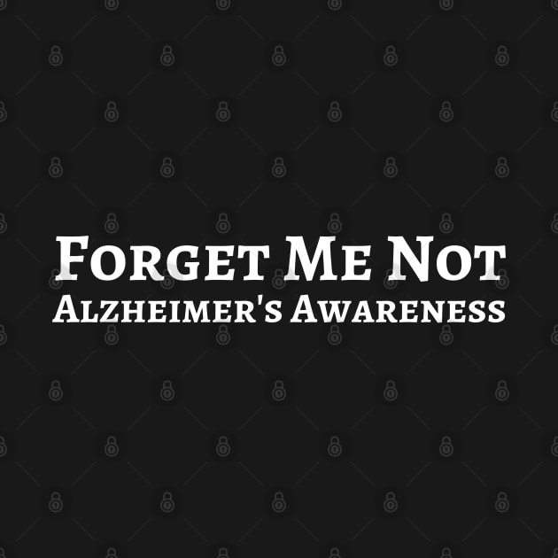 Forget Me Not Alzheimer's Awareness by HobbyAndArt