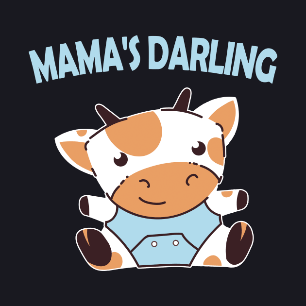 Mamas Darling Baby Cow Gift by Foxxy Merch