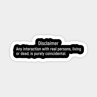 Introvert Disclaimer Magnet