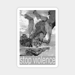 Stop violence Magnet