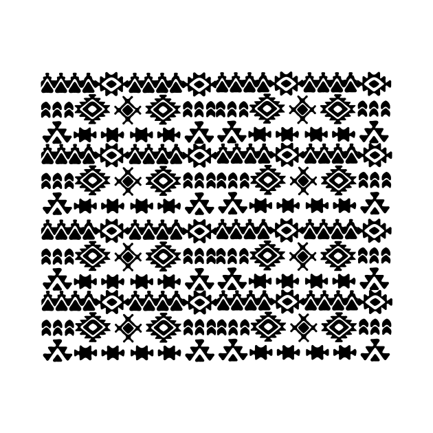 aztec pattern design black by JDP Designs