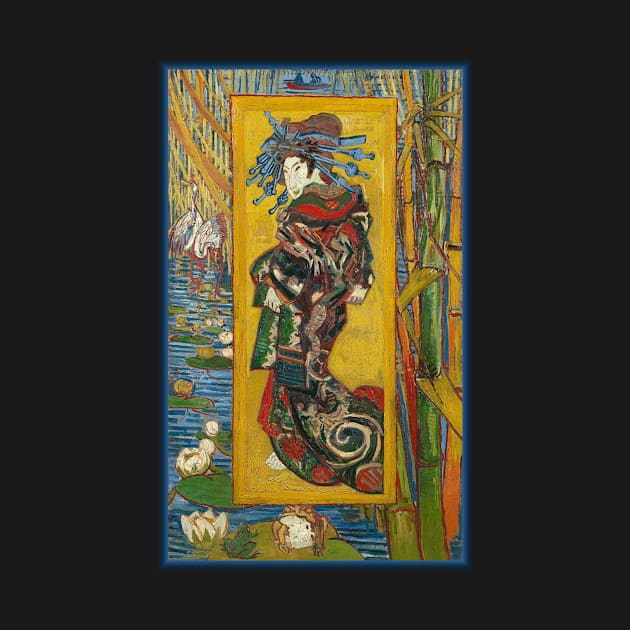 Courtesan Van Gogh Japanese Art Impressionist Painting Japan by twizzler3b