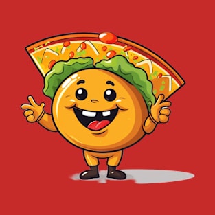 kawaii Taco cehees T-Shirt cute potatofood funny T-Shirt