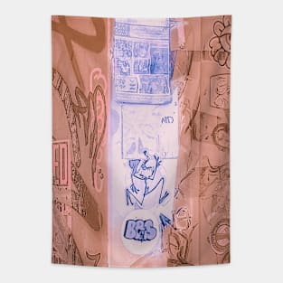 Street Art Graffiti Tag NYC Sticker Tapestry