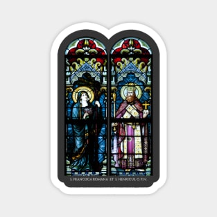 Holy Patrons of Benedictine Oblates: Saint Frances of Rome and Saint Henry II, King Magnet