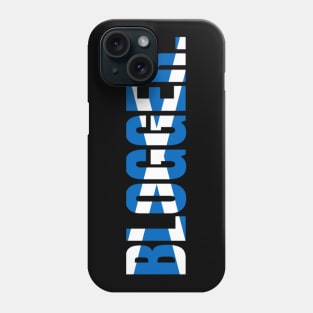 Scottish Blogger with Saltire for Anyone Blogging in Scotland Phone Case