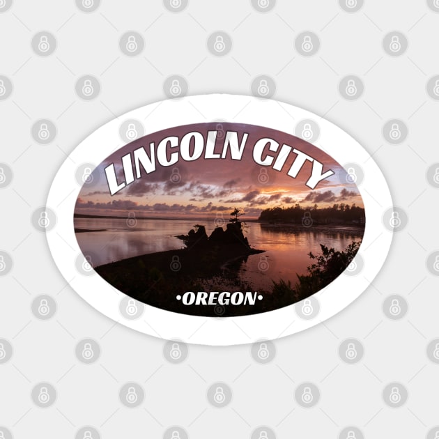 Lincoln City Oregon Magnet by stermitkermit