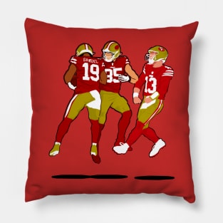 George kittle x Deebo Samuel x Brock Purdy - 49ers Pillow