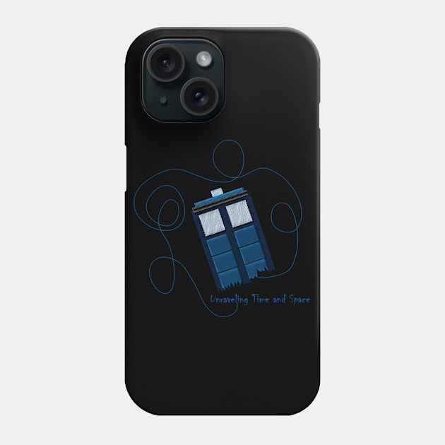 Unraveling Tardis Phone Case by leslieharris372