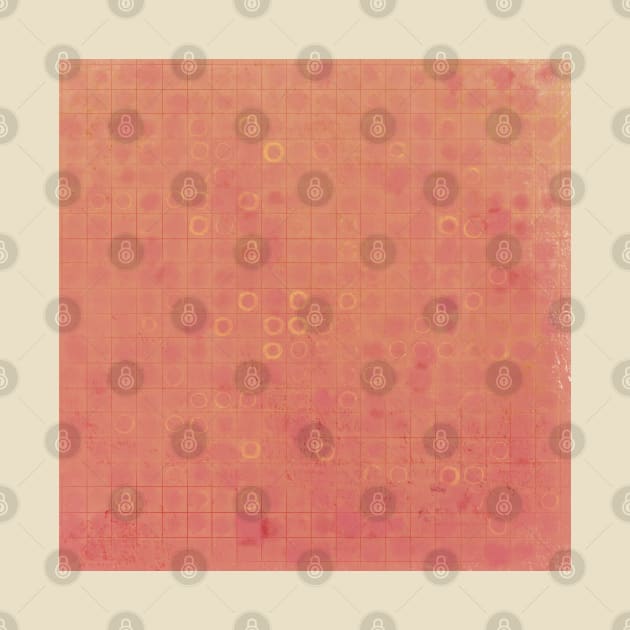 Harmonious orange pattern with shiny circles by Celentano