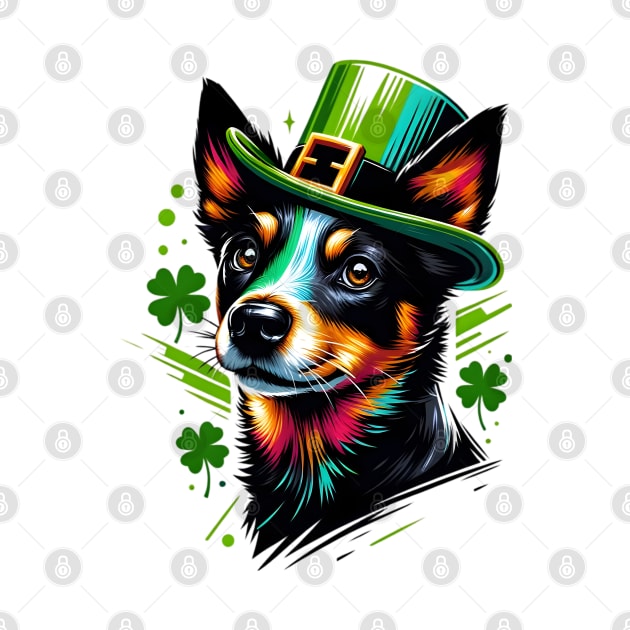 Lancashire Heeler Dons Leprechaun Hat for St Patrick's Day by ArtRUs