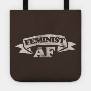 Vintage Style Feminist AF Tote