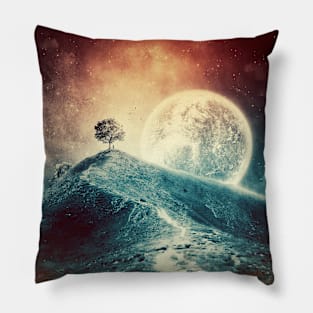 Colorful moonlight Pillow