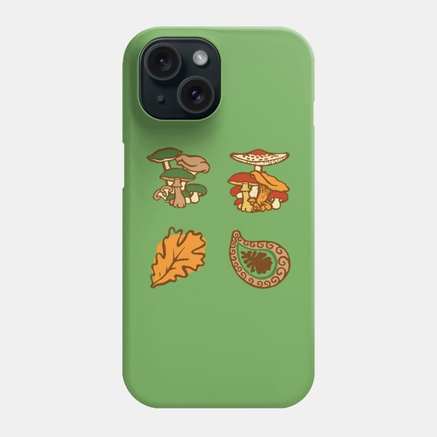 Autumn Stickers Phone Case by lyricdesigns