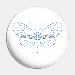 Butterfly contour Pin