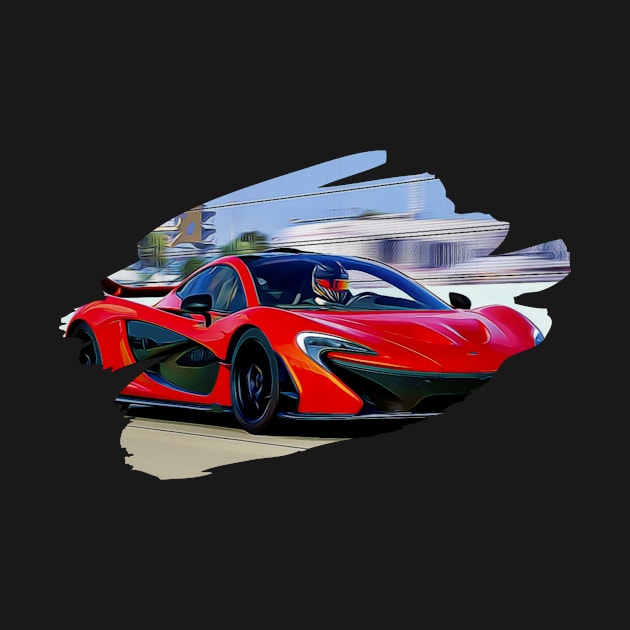 McLaren P1 Art Print by Auto-Prints