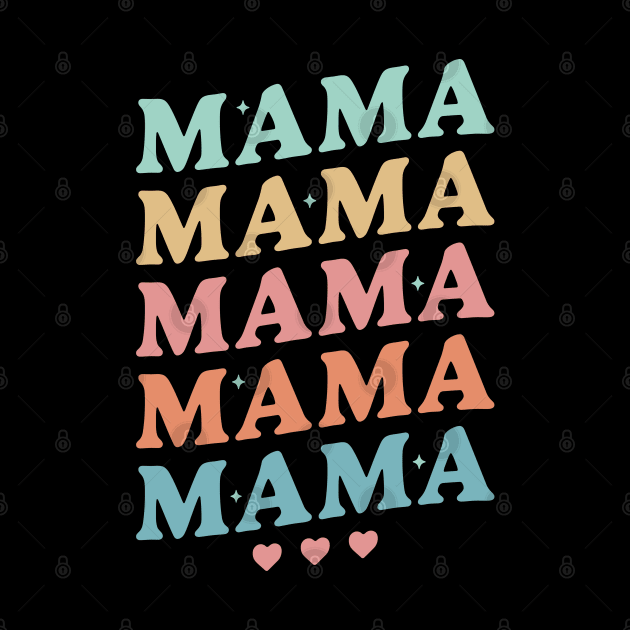 Groovy Mama Retro Vintage New Mom - Mothers day by OrangeMonkeyArt