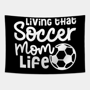 Living That Soccer Mom Life Boys Girls Cute Funny Tapestry