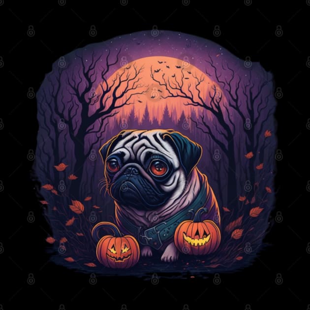 Halloween pug by MrPug