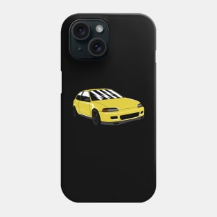 Yellow Civic EG6 Phone Case