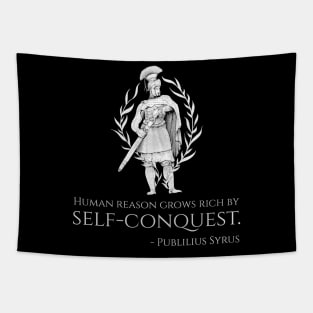 Ancient Roman Stoic Philosophy Quote Motivational Stoicism Tapestry