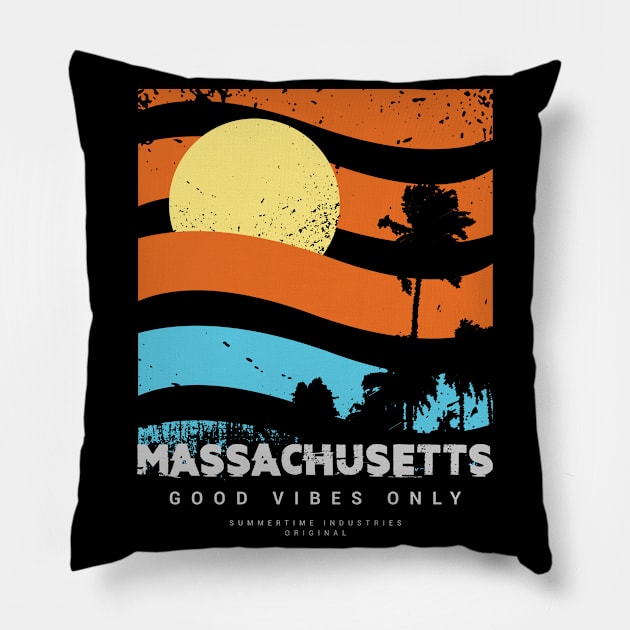 Massachusetts vibe Pillow by NeedsFulfilled