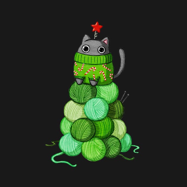 Cat Christmas Tree by Firlefanzzz