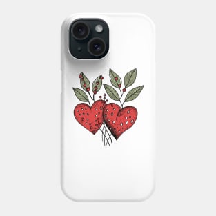 Two hearts. A gift for Valentine's Day Phone Case