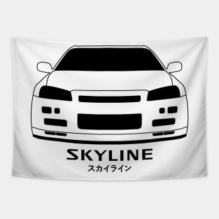 Nissan Skyline GTR R34 JDM Car Tapestry