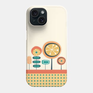 Mid Century Modern Spring Garden Phone Case